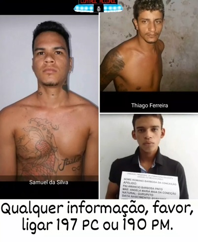 Homicidas fogem da Penitenciária de Água Boa e são procurados pela PM e Policia Penal